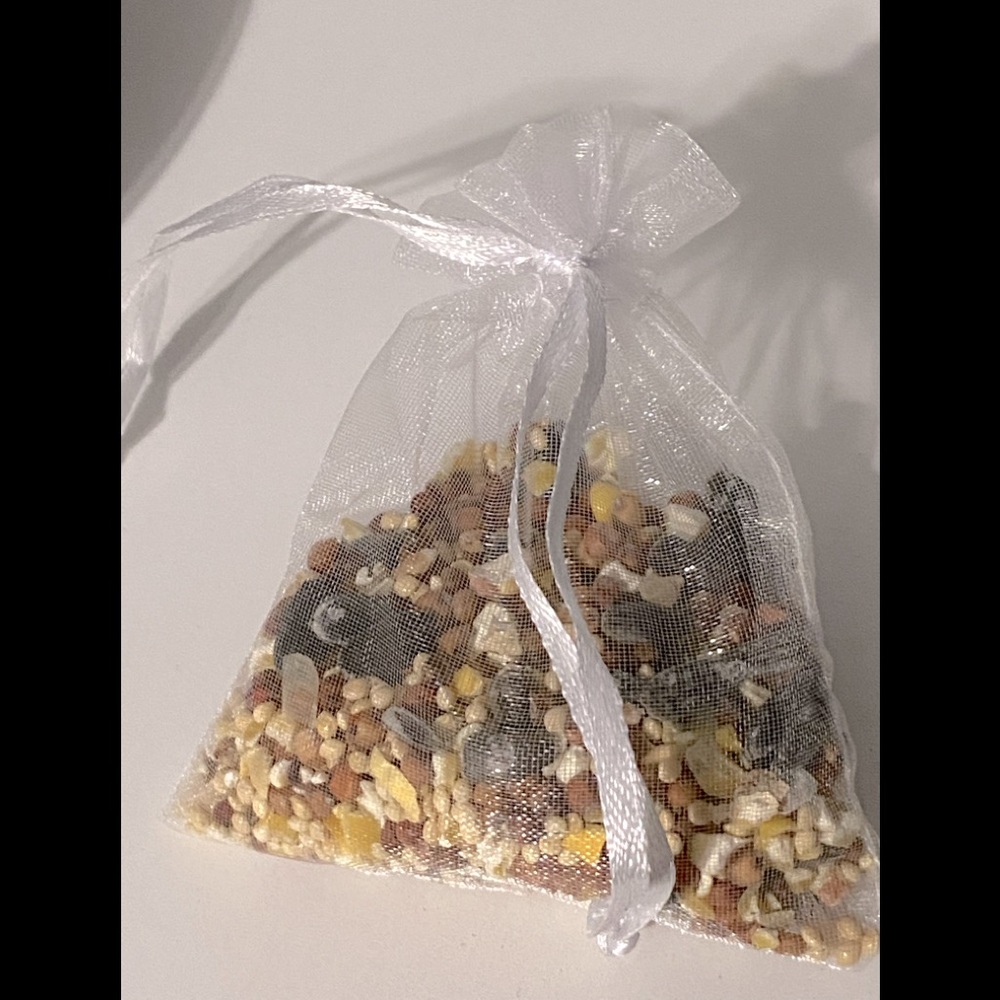 Outside Hanging Tea Cup Bird Feeder with Free Seeds - Picture 5 of 8